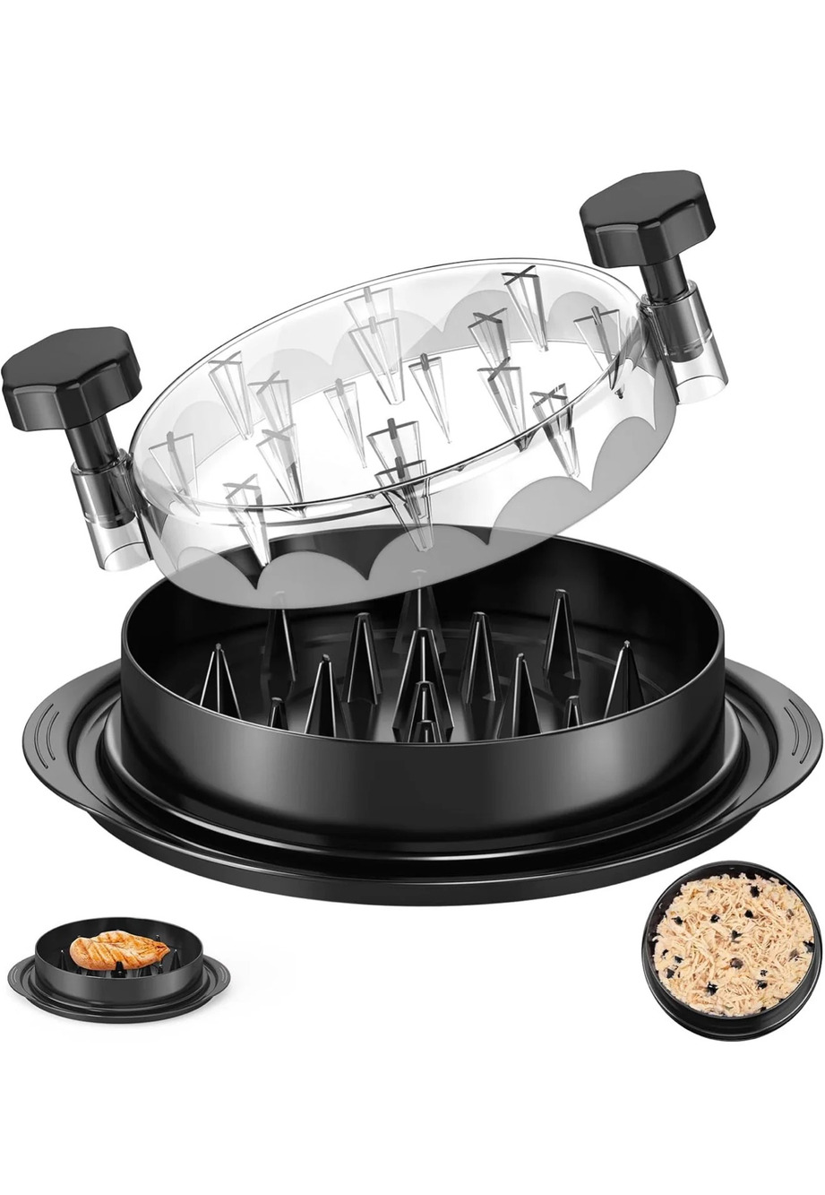 Chicken Shredder Twist Meat Shredding Tool for Pulled Pork Chicken Black